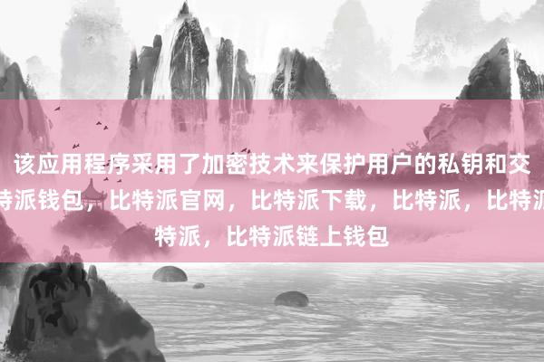 该应用程序采用了加密技术来保护用户的私钥和交易信息比特派钱包，比特派官网，比特派下载，比特派，比特派链上钱包