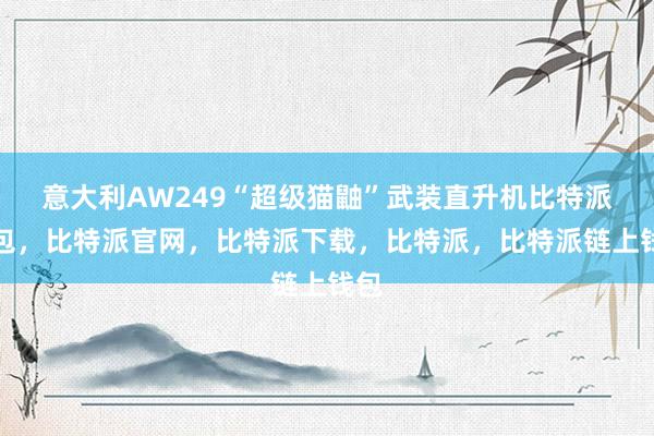 意大利AW249“超级猫鼬”武装直升机比特派钱包，比特派官网，比特派下载，比特派，比特派链上钱包