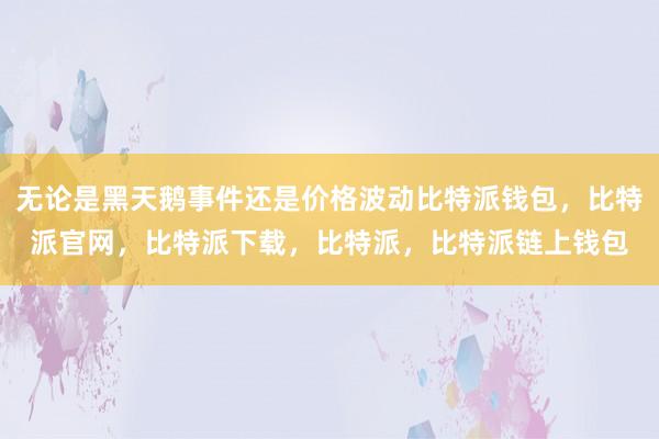 无论是黑天鹅事件还是价格波动比特派钱包，比特派官网，比特派下载，比特派，比特派链上钱包