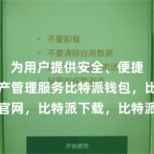 为用户提供安全、便捷的数字资产管理服务比特派钱包，比特派官网，比特派下载，比特派，比特派链上钱包