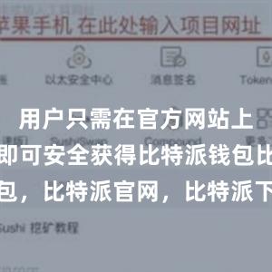 用户只需在官方网站上进行下载即可安全获得比特派钱包比特派钱包，比特派官网，比特派下载，比特派，比特派链上钱包